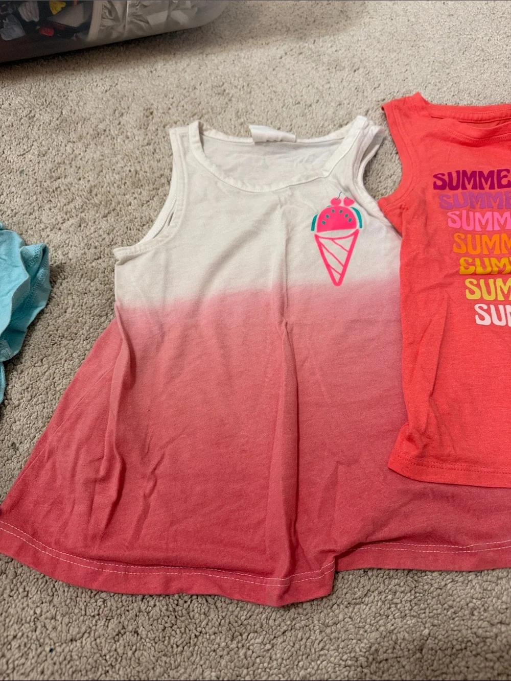 Girls 4T summer shirt bundle.